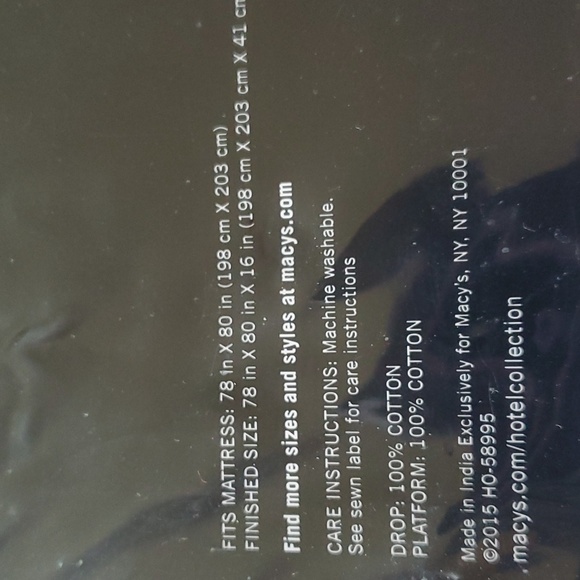 Hotel Collection Woven Texture King Bedskirt White - Picture 6 of 8